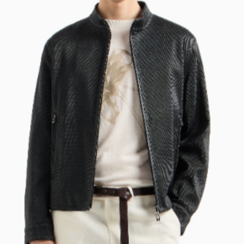Emporio Armani Perforated Blouson Jacket